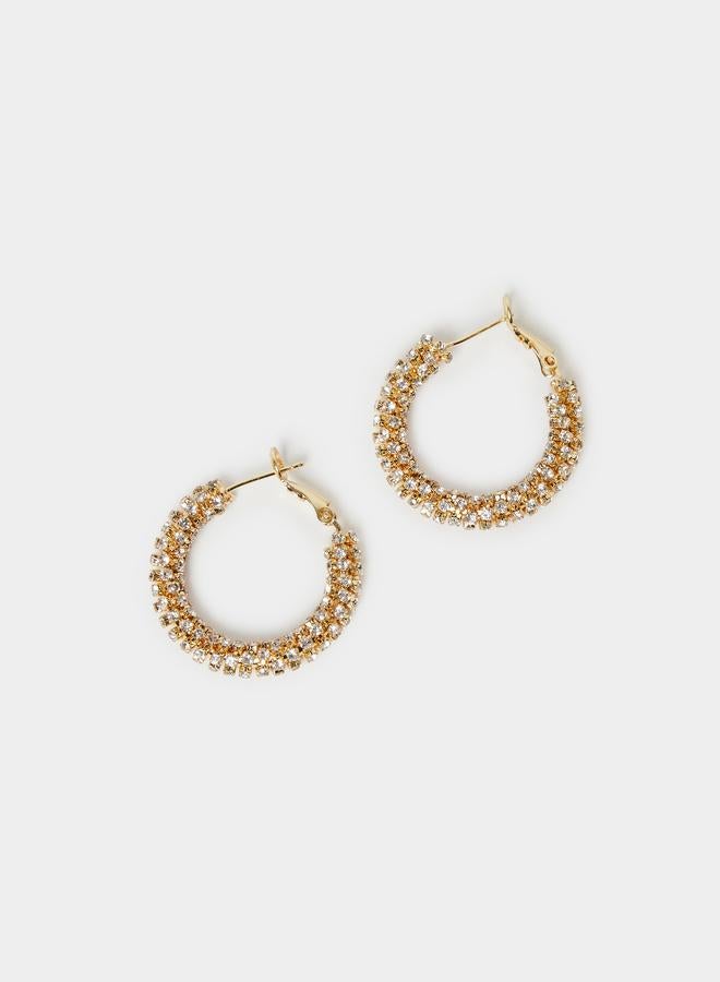 ستايلي أقراط حلقات مرصعة - Image 3